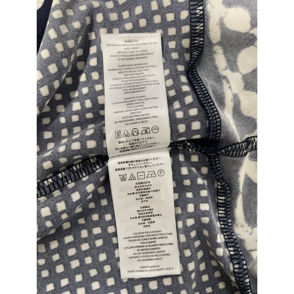 Michael Michael Kors Shift Dress Size Small Long Sleeve Geometric Black White - Picture 8 of 11